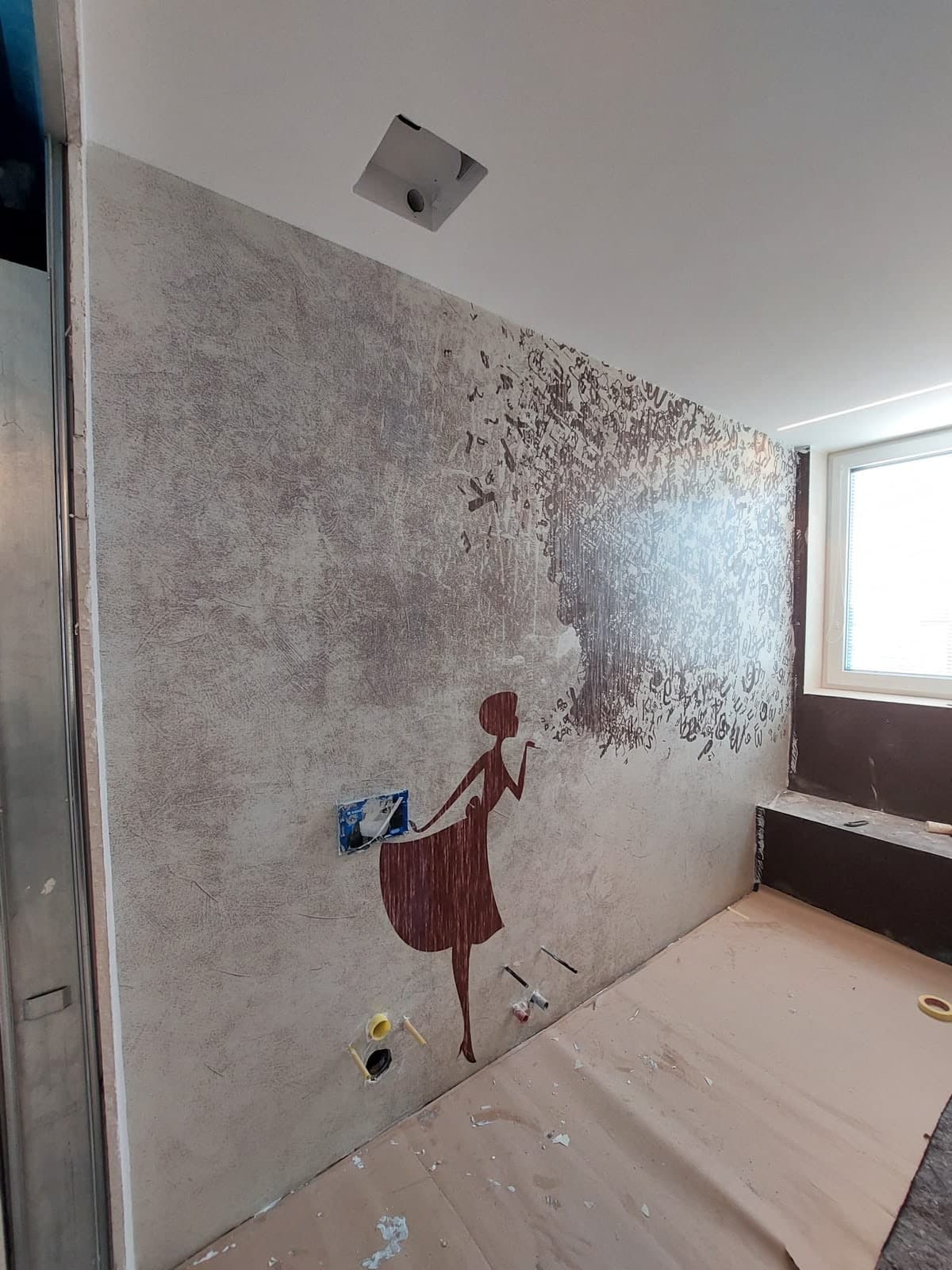 Decoro artistico su parete